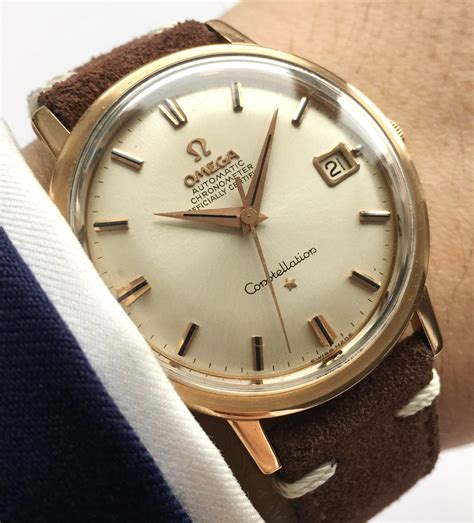 vintage omega constellation automatic chronometer.